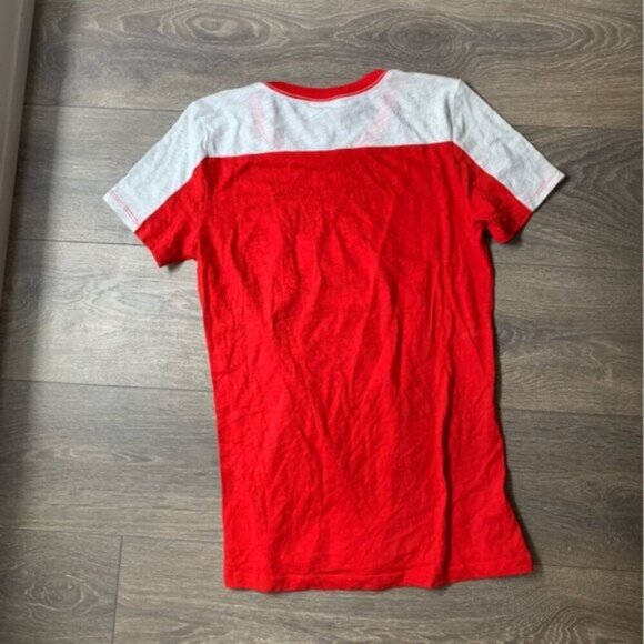 Pink Victoria's Secret Pink Logo Graphic Tee T-shirt Short Sleeve Red Medium - Picture 10 of 14